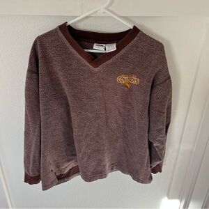 Vintage Pro Edge University of Wyoming Women's Large V-neck Sweatshirt